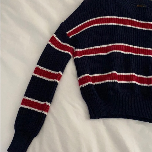 blue, white, and red sweater - Picture 3 of 3